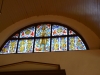 Čistyje Prudy (Tolminkiemis). Vetrate della chiesa dedicate al poeta e al poema