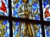 Čistyje Prudy (Tolminkiemis). Vetrate della chiesa dedicate al poeta e al poema
