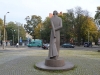 Kaliningrad (Königsberg). Monumento cittadino a Ludwig Rhesa (primo editore di Donelaitis).